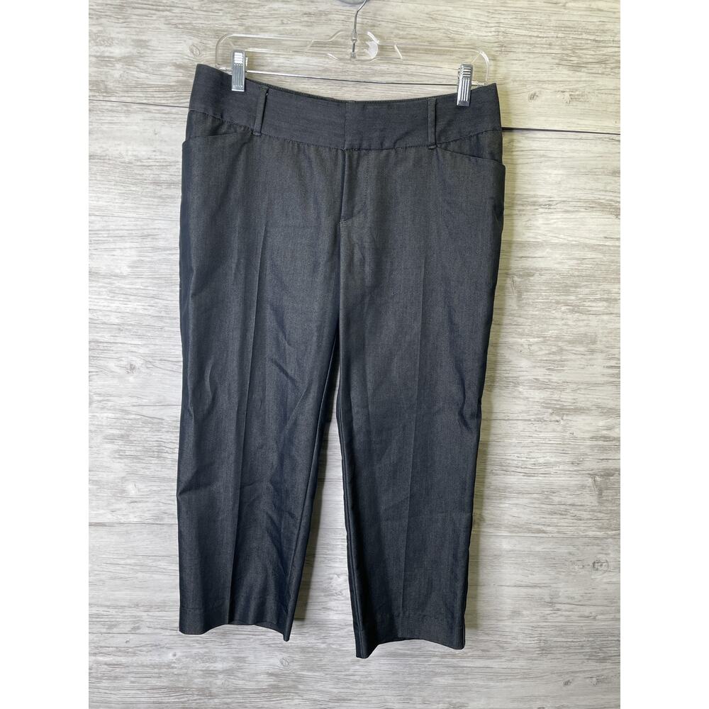 Mossimo Pants Womens 6 Stretch Cropped Trouser Office Career‎ Modern Pockets